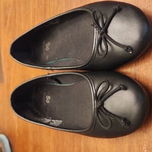 Little Girls Black Flats